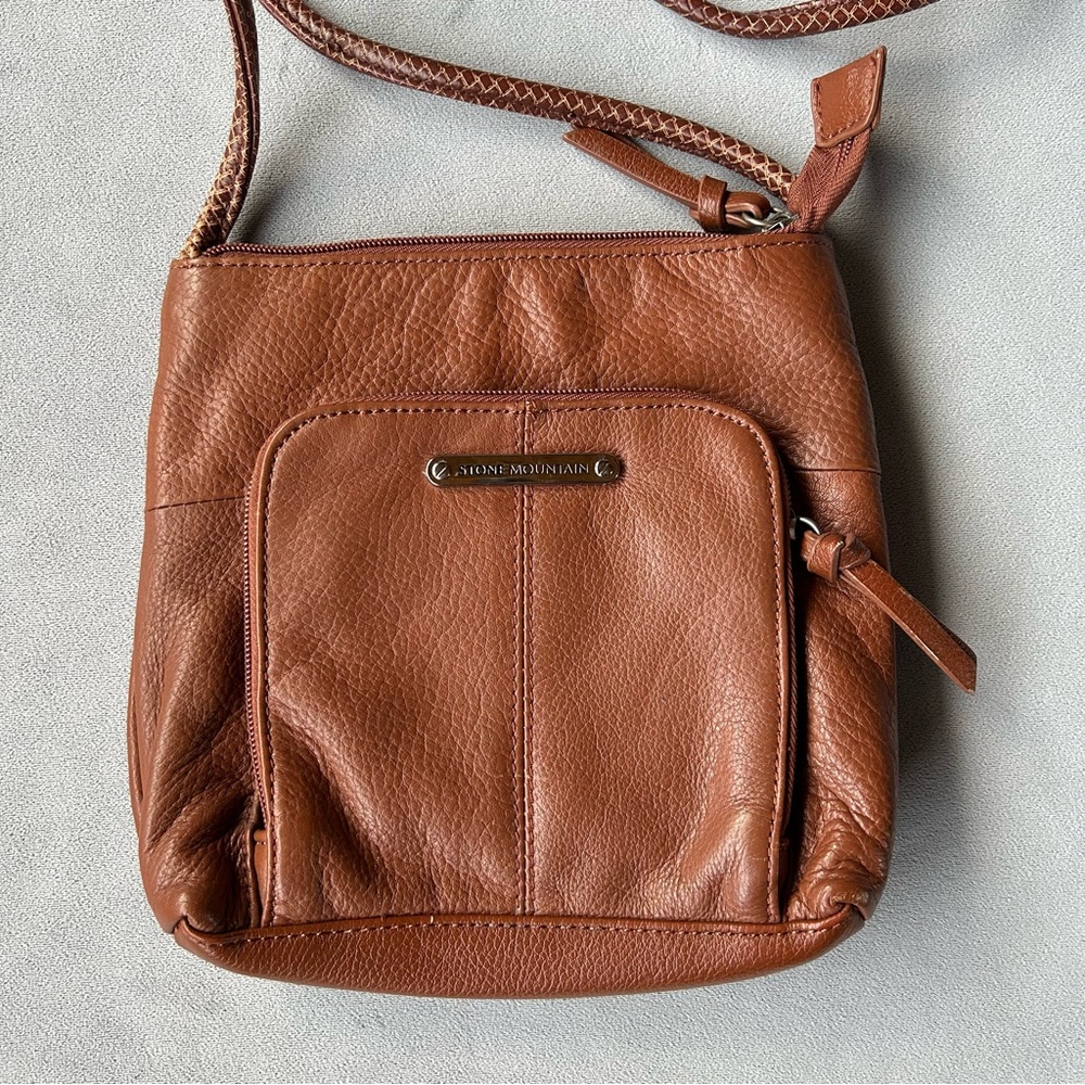 Stone Mountain ~ Leather Crossbody Bag